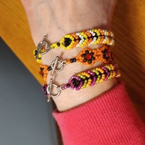 NWOTBundle of 3 HANDMADE Beaded Bracelets